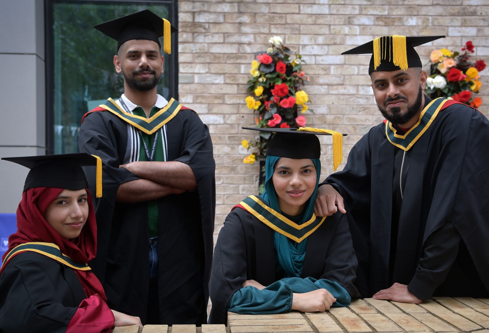 Student Mehnoor makes it fantastic FIVE as she joins super siblings who all graduated from University of Greater Manchester